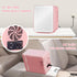 Mini Fridge for Bedroom, 4L Skincare Fridge with Dimmable LED Light, Cooler & Warmer for Makeup, Office, Car, Dorm, Pink