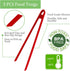 3PCS Silicone Toast Tongs, Trivet Tongs for Cooking, 11.8Inch Silicone Kitchen Tong with Anti-slip Design, Long BBQ Grilling Tongs for Toaster, Pan Fried Steak, Barbecue and Salad by Sunenlyst by Sunenlyst