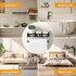 Wall Mount Paper Towel Holder for Kitchen - Self Adhesive Design with Shelf and 2 Hooks for Bathroom, RV