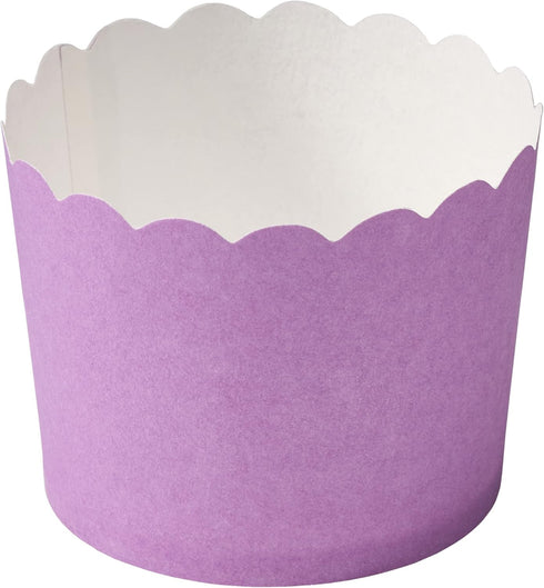 DecoPac Lilac Scalloped Baking Cups, Pack of 50, Oven Safe Cupcake Cases, Perfect for Delicious Cupcakes