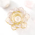Holders,Set 8,Gold GOLDEAL Lotus Tealight Candle of Glass,Tea Light Holders,Votive Candle Holders Bulk,Pillar Candle