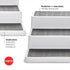 2 3-Tier 2-Pack, 10-Inch Copco Grey Non-Skid Spice Rack Organizer for Pantry