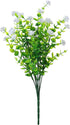Artificial Plants Flowers Grass Shrubs, 8 Pack No Fade Faux Plastic for Indoor Outdoor Decoration
