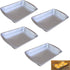 Metal Baking Pan Set, Cookie, Cake, Brownie, Biscuit Pans, Set of 4 (Small)