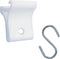 White Grid Clips with Drop Ceiling Hooks - 12 Pc Ceiling Hook Kit for Hanging Decorations