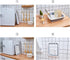 Collapsible Dish Drainer, Portable Dinnerware Organizer for Kitchen, RV Campers, Space Saving Storage Tray