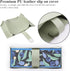 Haecsfl Towel(1-Green) Leather Cover for Disposable Paper Hand Towel Box, Compatible with Kleenex Paper Hand