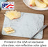 CounterArt White Marble Design Tempered Glass Cutting Board, 10"x8", Heat Tolerant and Dishwasher Safe
