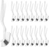 Yinkin Kitchen Scrub Brush Bulk, Mini Grout Brush for Household Cleaning, Right Angle Edge Corner Brush (24 Pack)