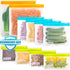 Reusable Storage Bags - 10 Pack BPA FREE Freezer Bags, Ziplock Lunch Bags for Food