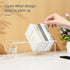 RekRang Acrylic Desk Bookshelf, Small Clear Book Shelf Organizer for Home Office School, Book Stand Display Rack for