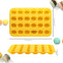 2PCS Silicone Mini Muffin Cupcake Pan, Kaloo Nonstick 24 Cups Silicone Muffin Pans for Baking, Great for Muffin, Cakes, Tart, Bread, Dishwasher Safe (Stylish Orange + Yellow, 24 Cups Each) by KL KALOO
