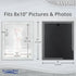 Icona Bay 8x10 Picture Frames, Cloudy White, 3 Pack, Cape Cod Style for Table Top or Wall