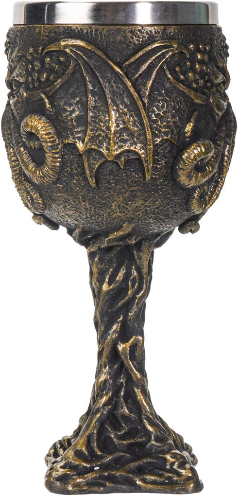 SUMMIT COLLECTION The Call of Cthulhu Sea Monster Goblet - 6.75 inches Tall 7 fl oz Gothic Wine Chalice