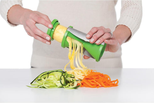HIC Kitchen Spiral Vegetable Slicer, 18/8 Stainless Steel Blades