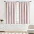 63inch 100% 2pcs 52"w Pom-pom Pink Blackout Curtains for Bedroom Length Energy Efficient Full Blackout Window Panels