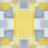 ALAZA Grey and Yellow Abstract Art Painting Cloth Napkins - Set of 6 Reusable Washable Polyester Dinner Napkins