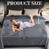 80'' 60'' 3 Tisancy Love Waterproof Dark Gray and Light Gray Bed Blanket x with a Storage Bag, Double Sides Flannel