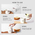 8.45oz French Ceramic Butter Crock with Lid, Inverted Water Seal Butter Keeper for Soft, Spreadable Butter at Room
