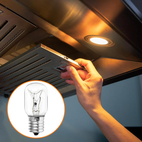 Belleone Microwave Light Bulb - Fits GE Kenmore Whirlpool LG Maytag, 125V 40W, 2PCS E17 Base