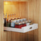 Pull Out Cabinet Organizer Adhesive, 12'' W x 16.9"D x 3.1'' H Heavy Duty Carbon Slide Out Pantry Shelves for Kitchen