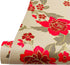 LovingWay 14.7 feet Wallpaper Roll, Red Peony Floral Shelf Liner, 17.7x177 Inch for Home Storage