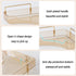 2-Tier Counter Countertop shuang qing Corner Bathroom Organizer Classic Storage Shelf for Makeup, Perfume & Toiletries