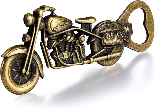 Unique Motorcycle Beer Gifts for Men - Vintage Motorcycle Bottle Opener, Fathers Day Gift for Dad, Husband, Grandpa