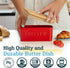 PriorityChef Large Butter Dish with Lid - Ceramic Butter Container with Airtight Cover, Butter Keeper for Counter or