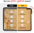 Quarter Sheet Pans 8x12 Inch Pack of 120 Parchment Paper Baking Sheets by Baker’s Signature | Precut Silicone Coated,