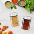 Segarty 3 Pack Spice Jars, 3 oz Glass Bottles with Shaker Lids, Adjustable Pour Holes for Kitchen Storage