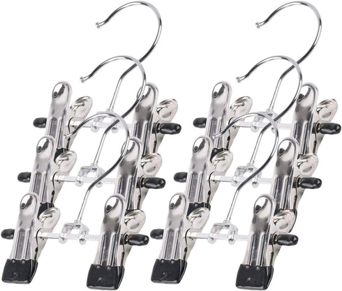 Double Adjustable Clips Boots Hangers, Space Saving Boots Socks Bags Hanging Clips Boot Organizer, Set of 9