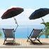 DUOUPA 50+ 360 Patio Umbrellas UPF Adjustable Shade Umbrella,Beach Umbrella with Universal Clamp,Beach Clamp on