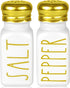 Luxury Gold Salt and Pepper Shakers Set by Brighter Barns, Modern Farmhouse Decor, Glass Shakers & Stainless Steel Lid