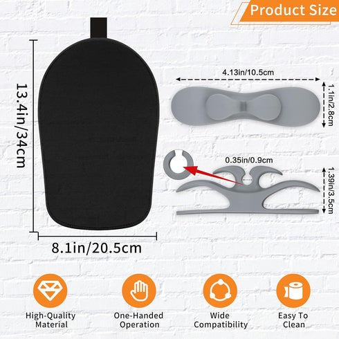 Mixer Slider Mat for KitchenAid Stand Mixer, Bendable Cord Organizer for 4.5-5 Qt Appliances, Air Fryer Slider Mat, Grey