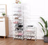 Closet (3-Tier, Jucaifu Stackable Small Shoe Rack, Entryway, Hallway and Space Saving Storage and Organization White)