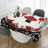 TKS MITLAN 60 84 Inch 6-8 Chinese Lantern Decorative Rectangle Tablecloth Festival Window Flower Cherry Pattern