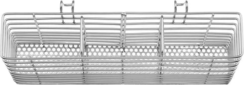 iPEGTOP Cutlery Utensil Silverware Drying Rack, Rust Proof Stainless Steel Chopsticks Basket Holder with Hooks