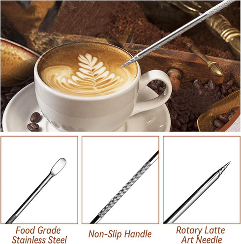 Yeelan Coffee Tamper Set 22 PCS, Espresso Accessories with 51mm Tamper & WDT Tool, Barista Tools for Espresso Coffee