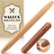 Walfos French Rolling Pin Set, Natural Wooden Baking Dough Rollers (8inch, 15.7inch) for Pizza, Pie, Pasta