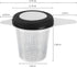 Two Pack Tea Infuser Basket, Stainless Steel Tea Strainer, Tea Filter with Small Strainer and Lid, Tea Diffuser for