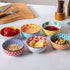 Set 4 Oz 3.5 Inch Set 6 Ceramic Dipping Bowls - Mini Dessert Bowls - Small Porcelain Bowls for Side Dishes, Snack