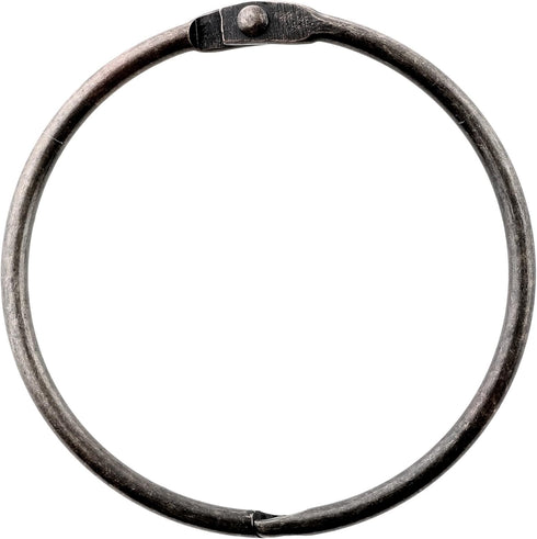 SlipX Solutions Simple Slide Shower Curtain Rings - Set of 12, Oil Rubbed Bronze, Rust Resistant, Snap Closure for