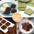 Silicone Waffle Chocolate Mold, 2 Pack Mini Square Non-Stick Waffle Tray for Making Chocolate and Cake Decoration