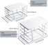 2 Pack TIDIIABODE Gray Trash Bag Organizer for Kitchen and Pantry, Upgraded Stackable Metal Garbage Bag Holder
