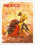 Mexico - Vintage Travel Poster by Carlos Ruano Llopis c.1944, Bullfighting Matador, Fine Art Matte Paper Print, 11x14in