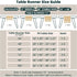 36 Inches (12x36 Inches) FEXIA Boho Table Runner for Thanksgiving Home Decor with Tassels Long Farmhouse Rustic Table