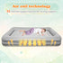EQURROY 4-7 Air Mattress for Kids Years - Toddler Travel Bed with Built-in Pump, Sides for Safety, Ultra Soft Plush