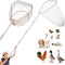 IAOVAW Chicken Catching Net Set 2 Nets with Adjustable 74 Inch Pole, Lightweight