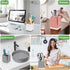 Boperzi Toothbrush and Toothpaste Holder - Bamboo Divider Bathroom Countertop Organizer for Electric Toothbrush Storage